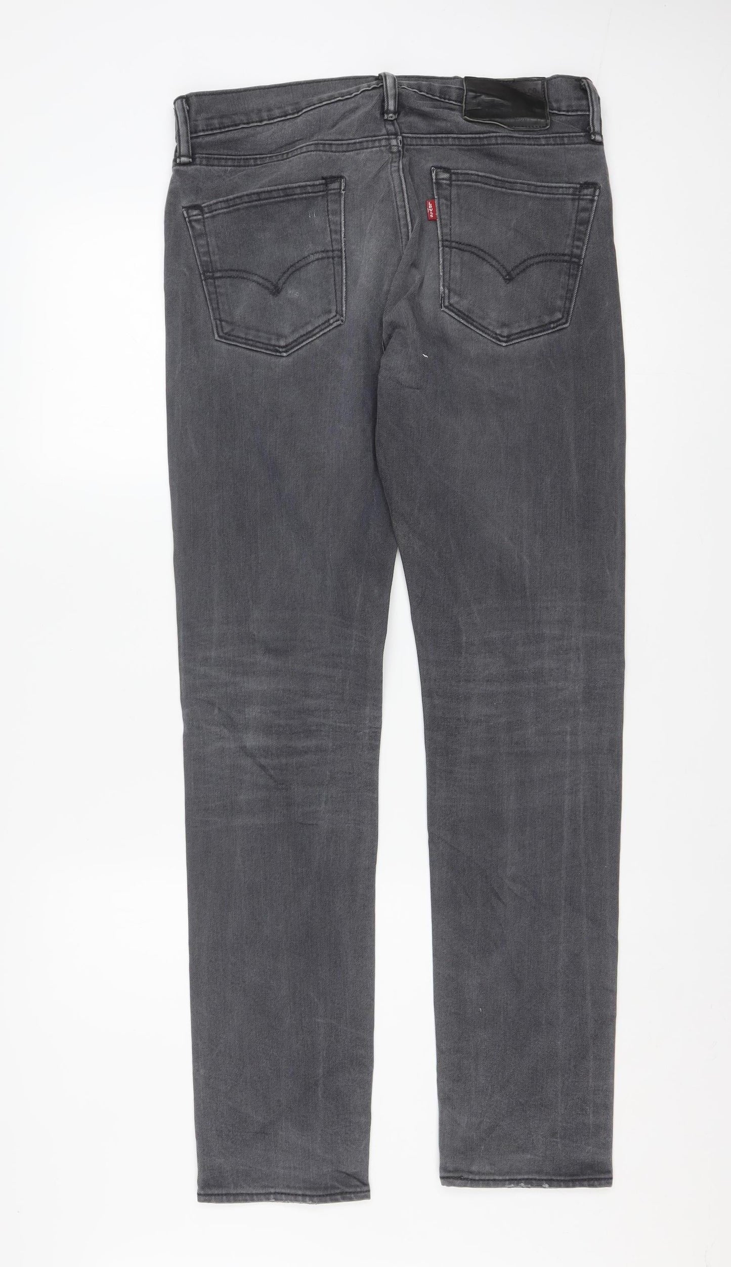 Levi's Men's Grey Slim Fit Straight Jeans W29 L32
