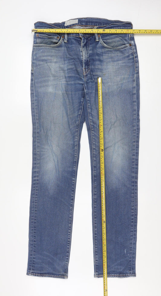 Levi's Men's Blue Straight Regular Fit 504 Jeans 34x34