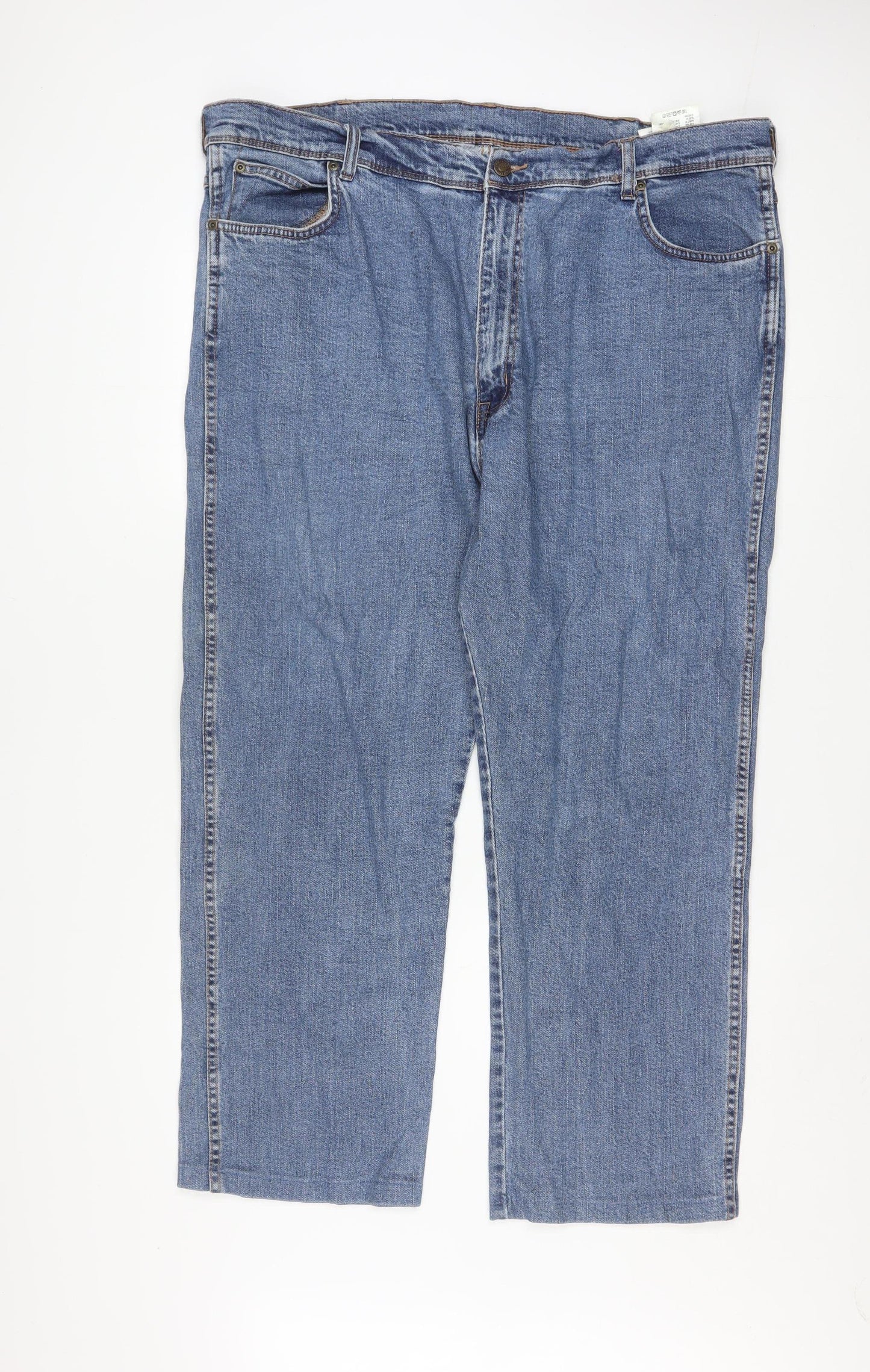 Wrangler Men's Blue Regular Straight Fit Jeans W44 L32