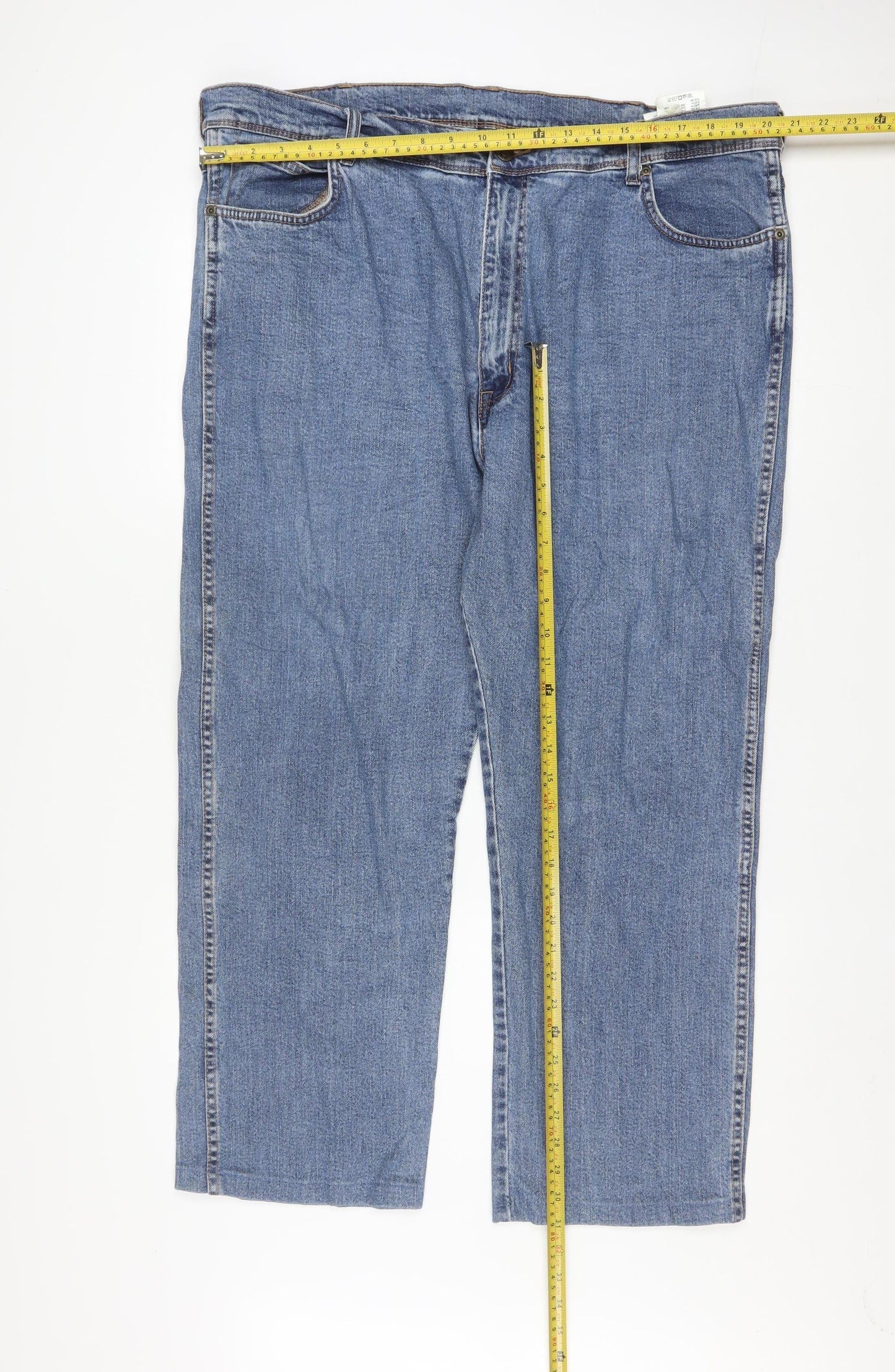 Wrangler Men's Blue Regular Straight Fit Jeans W44 L32