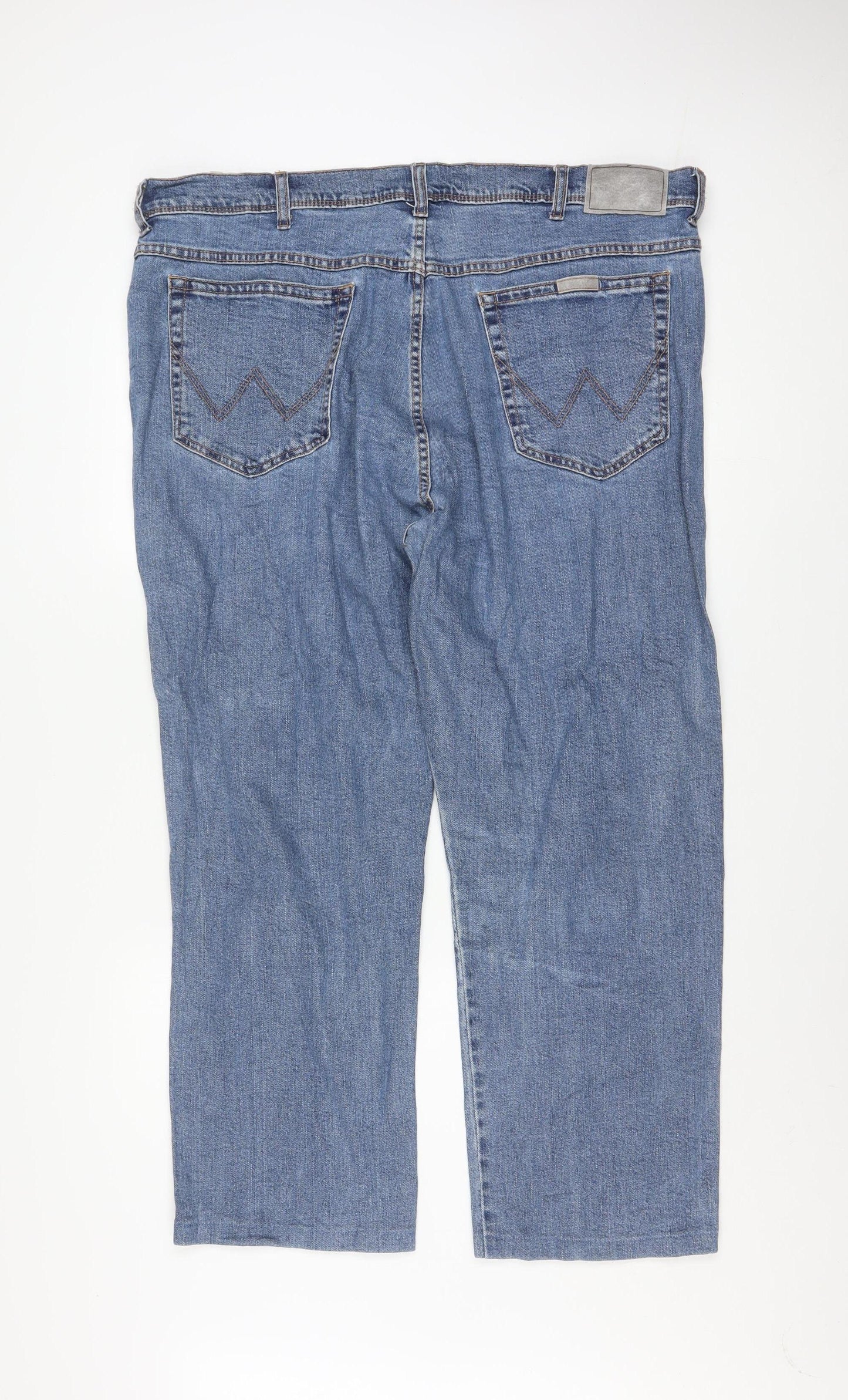 Wrangler Men's Blue Regular Straight Fit Jeans W44 L32