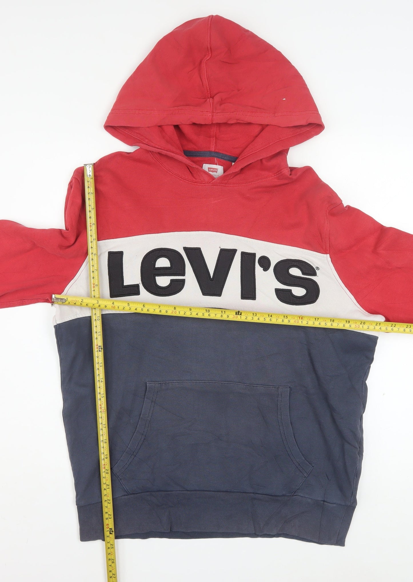 Levi's Men's Multicoloured Pullover Hoodie M Logo Cotton Sweatshirt
