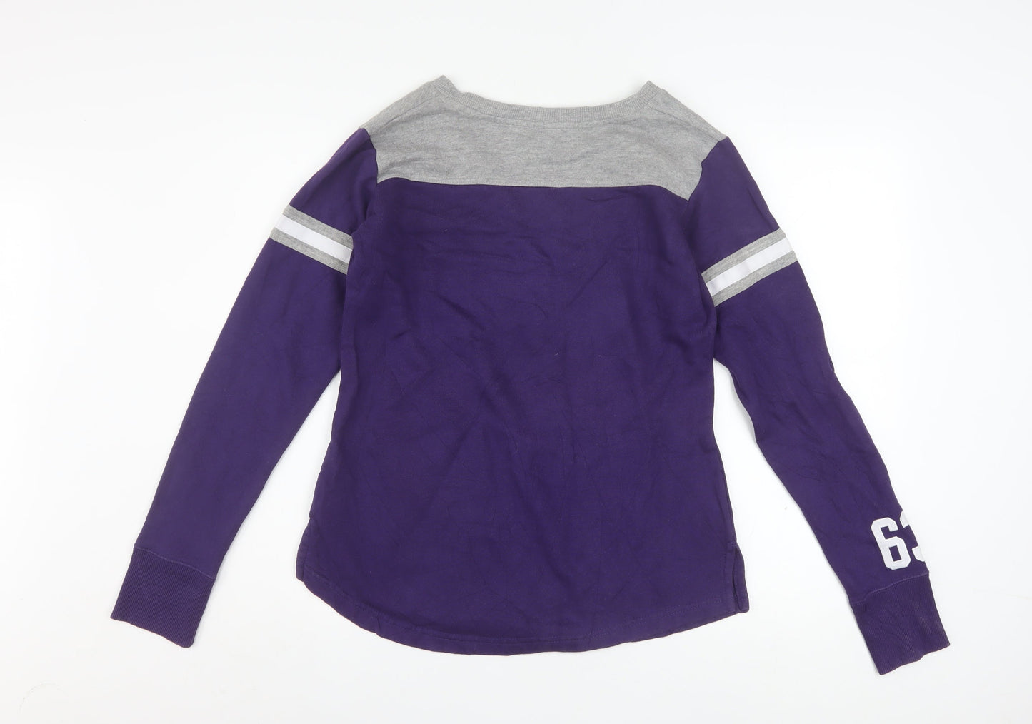 Champion Women's Purple K-State Wildcats Long Sleeve Pullover Sweatshirt Size M