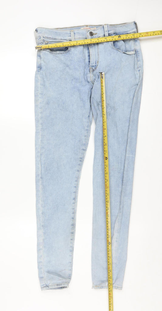 Levi's Women's Blue 710 Super Skinny Jeans Size 30 Mid Rise