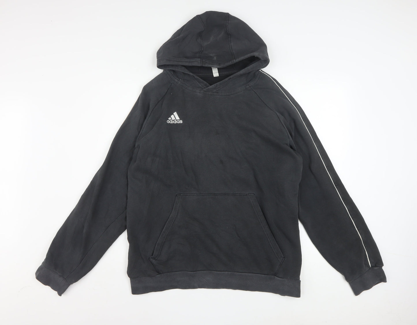 Adidas Men's Black Pullover Hoodie XL Fleece Sportswear