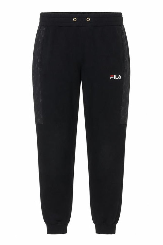 Fila Men's Black Jogger Sweatpants Small Cotton Blend Regular Fit