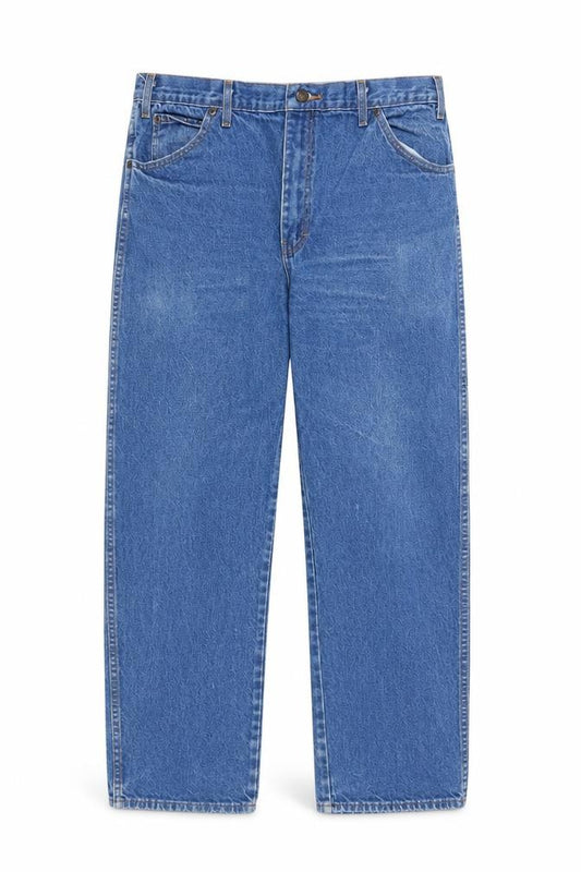 Dickies Men's Blue Straight Denim Jeans 38x32 Classic Workwear