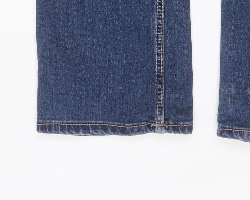 Wrangler Women Blue Bootcut Stretch Denim Jeans Size 6 Regular