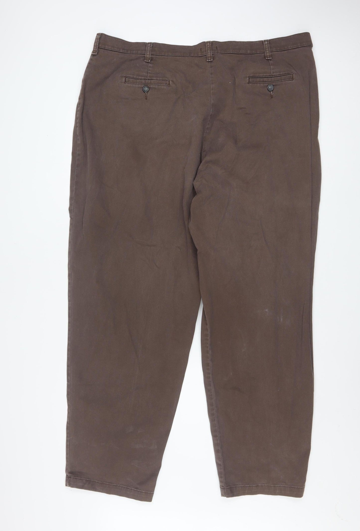 Lee Mens Brown Chino Trousers 24W Medium Cotton Blend