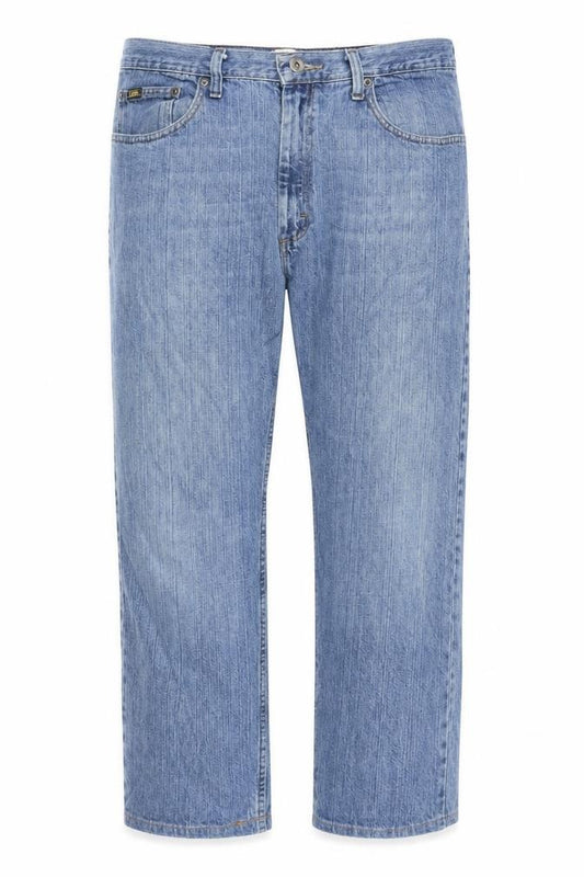 Lee Men's Blue 38x32 Straight Classic Fit Denim Jeans