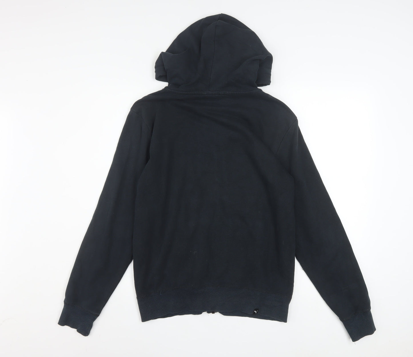 Puma Men's Black XS Full Zip Hoodie with Logo Detail