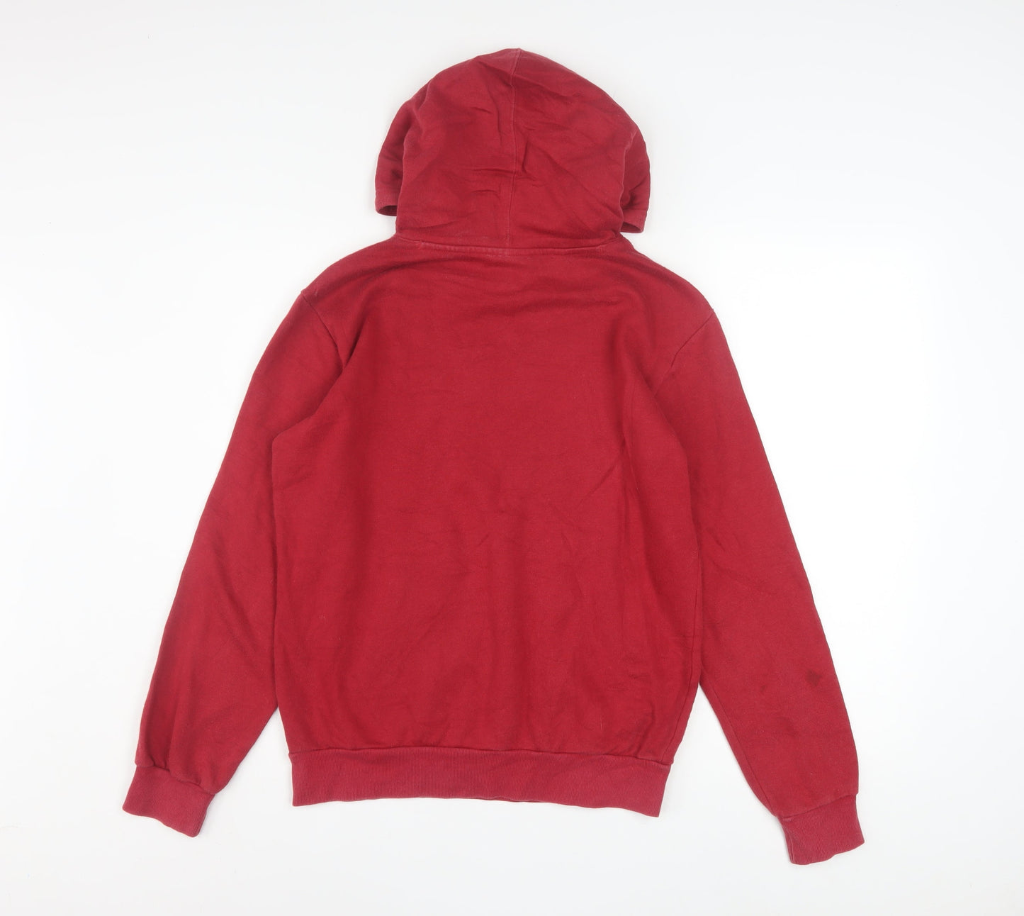 Champion Boys Red Pullover Fleece Hoodie 13-14 Years Logo Print