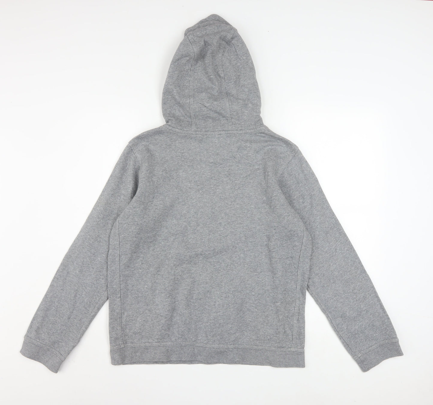 Nike Boys Grey XL Pullover Hoodie Sweatshirt Cotton Blend