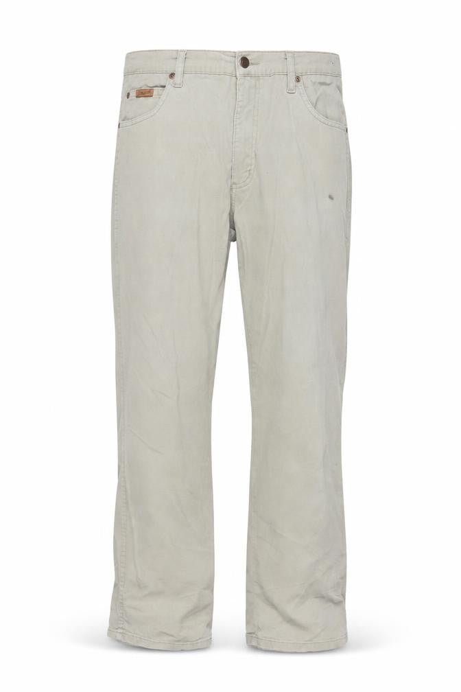 Wrangler Men's Beige Texas Chino Trousers W34 L30 Cotton Stretch