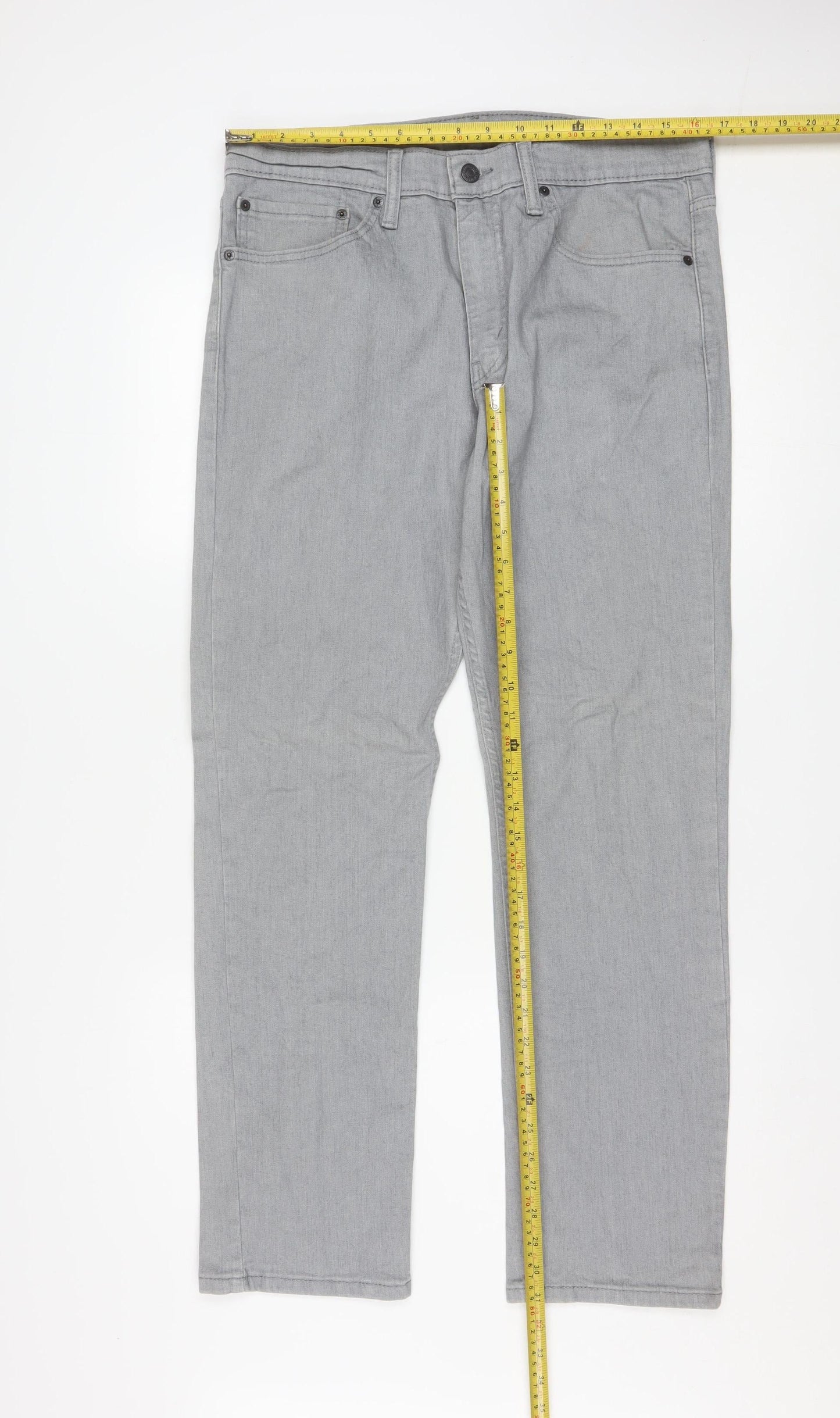Levi Strauss & Co. Men’s Grey 511 Slim Fit Denim Jeans W34 L30