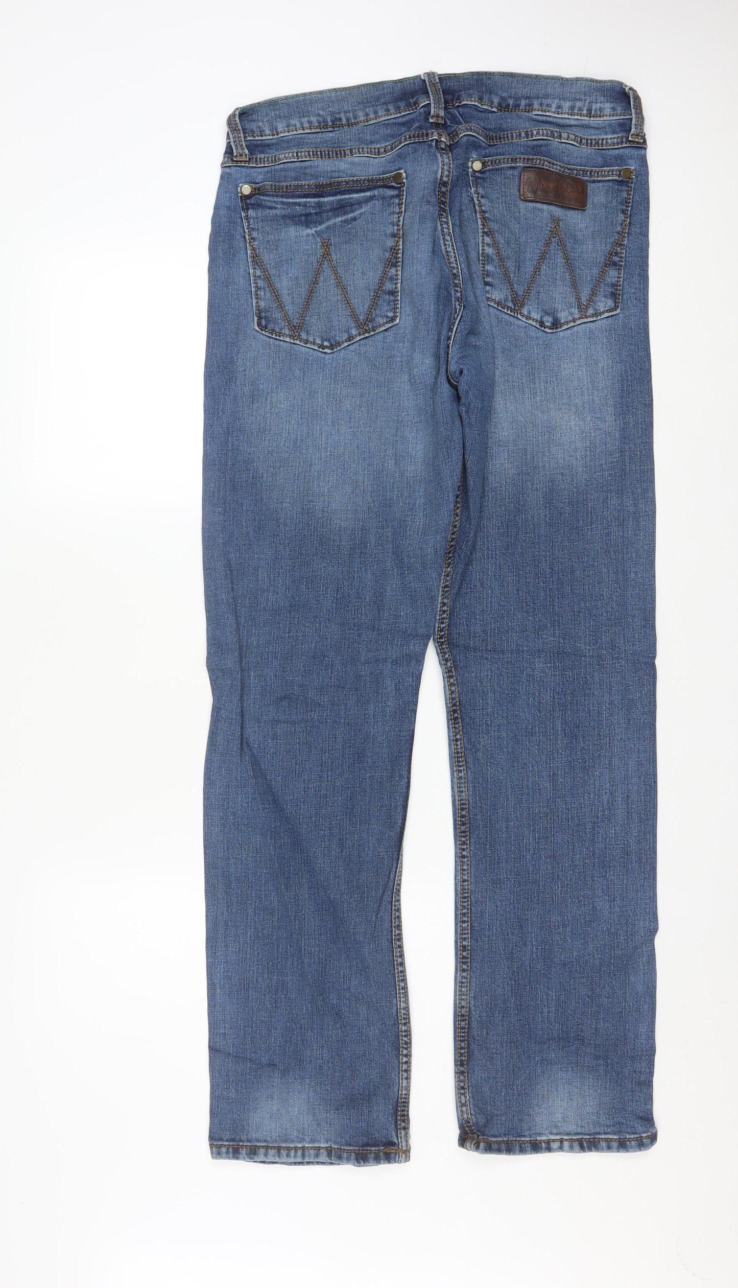 Wrangler Men's Blue Slim Straight Denim Jeans 32x32