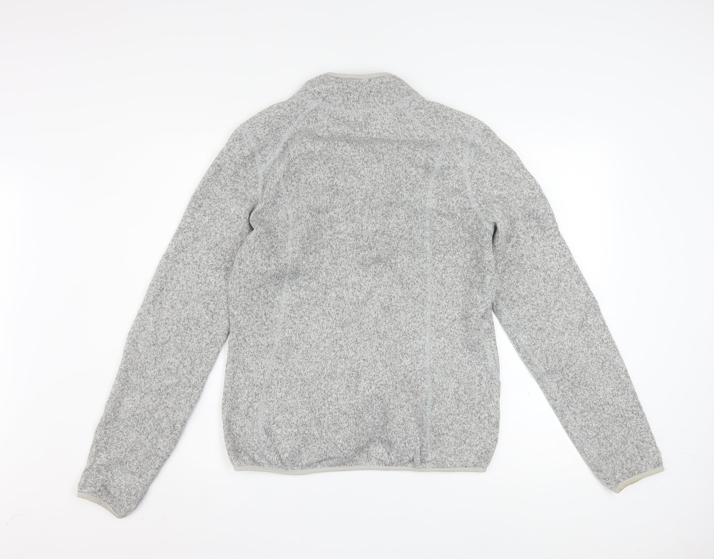 The North Face Women's Grey Fleece Full Zip Active Jacket Size L