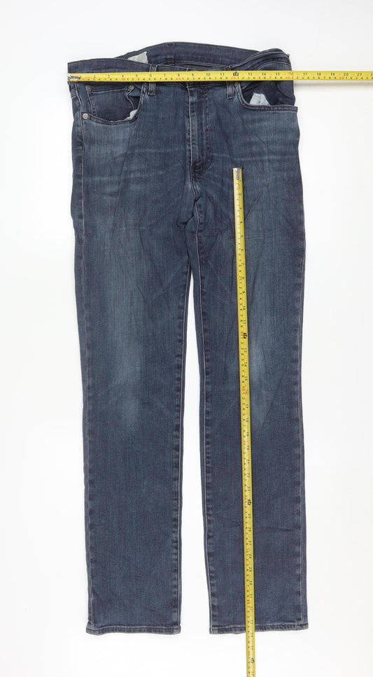 Levi's Men's Blue Straight Leg Denim Jeans W34 L32