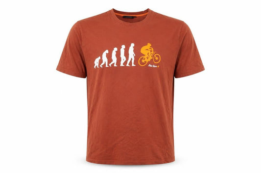 Peter Storm Men's Brown Funny Cycling Graphic Cotton T-Shirt M