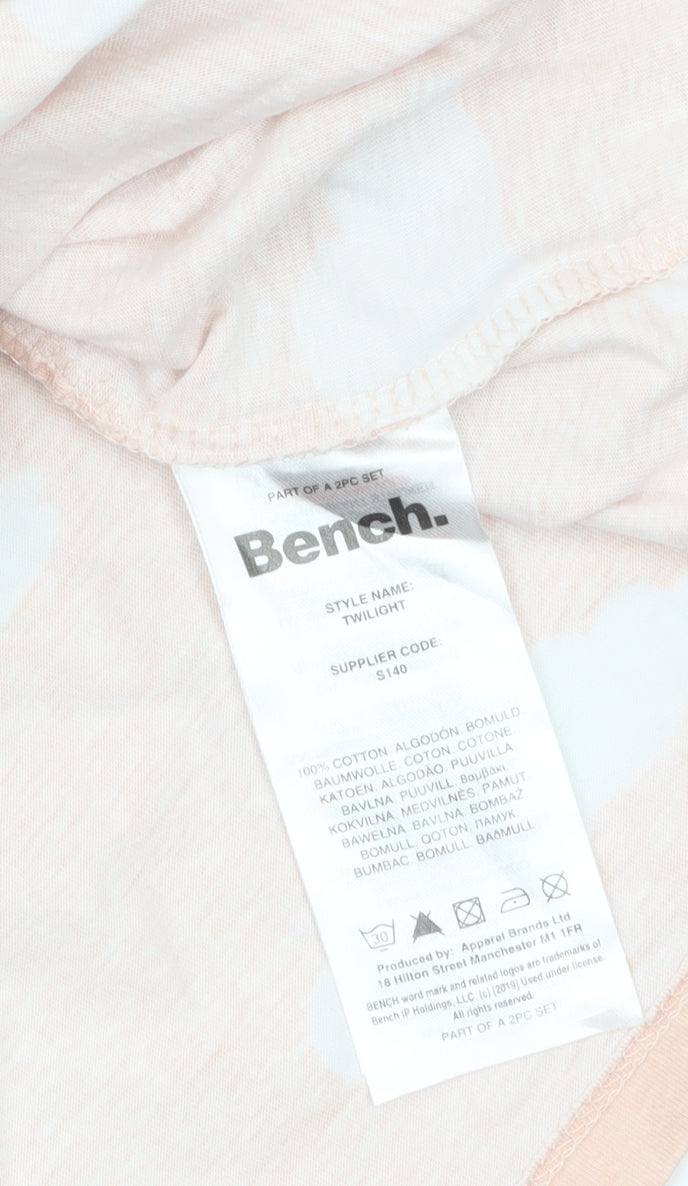 Bench Womens Pink Cloud Print Cotton T-Shirt Size 12