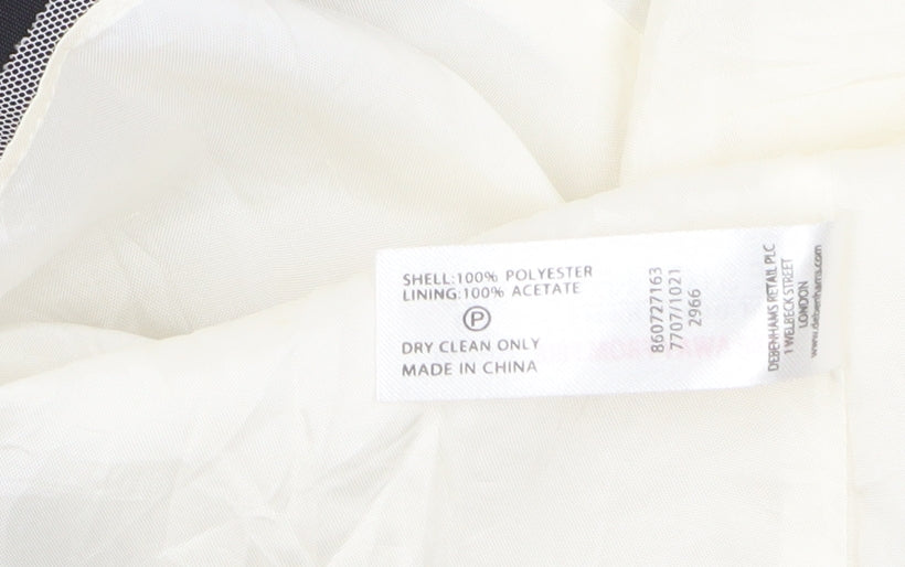 Debenhams Women’s Black White Strapless A-Line Dress Size 12