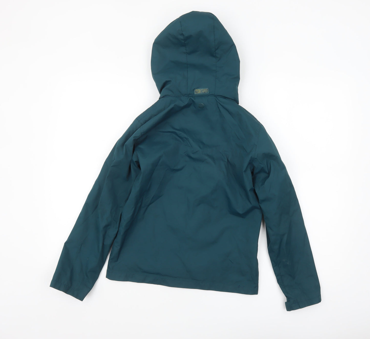 Mountain Warehouse Boys Green Hooded Waterproof Rain Coat Jacket 9-10 Years