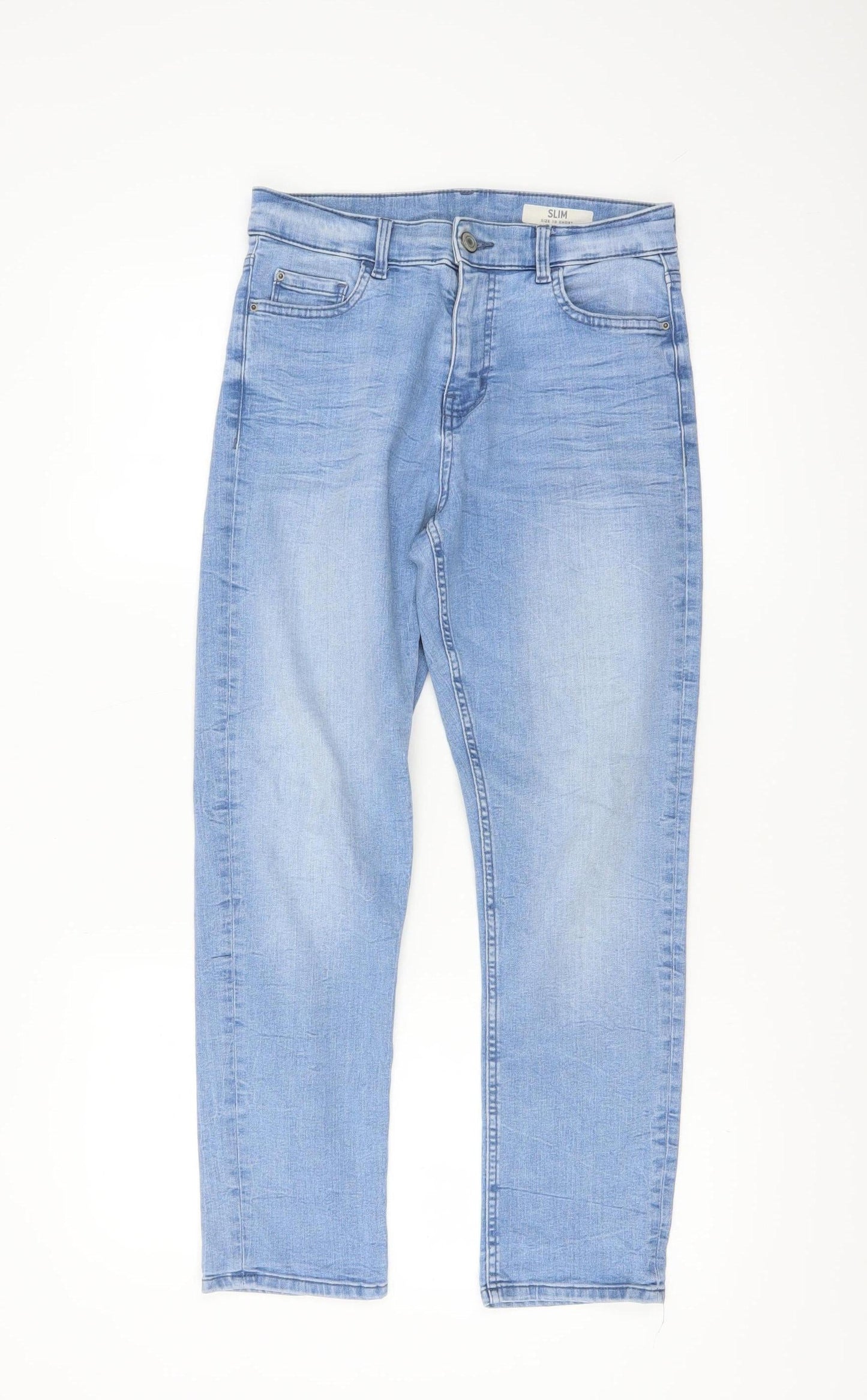 Marks and Spencer Women’s Blue Slim Jeans Size 10 Short Stretch Denim