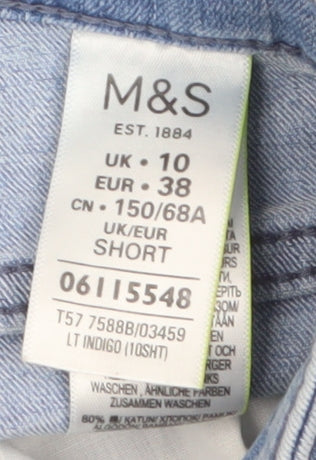 Marks and Spencer Women’s Blue Slim Jeans Size 10 Short Stretch Denim