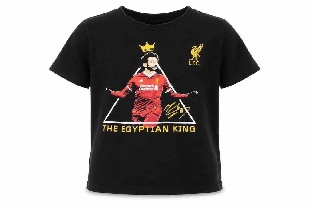 LFC Boys Black 5-6 Years Graphic Football T-Shirt The Egyptian King