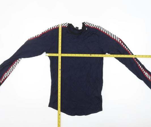Helly Hansen Women Blue Long Sleeve Crew Neck Active T-Shirt Size S