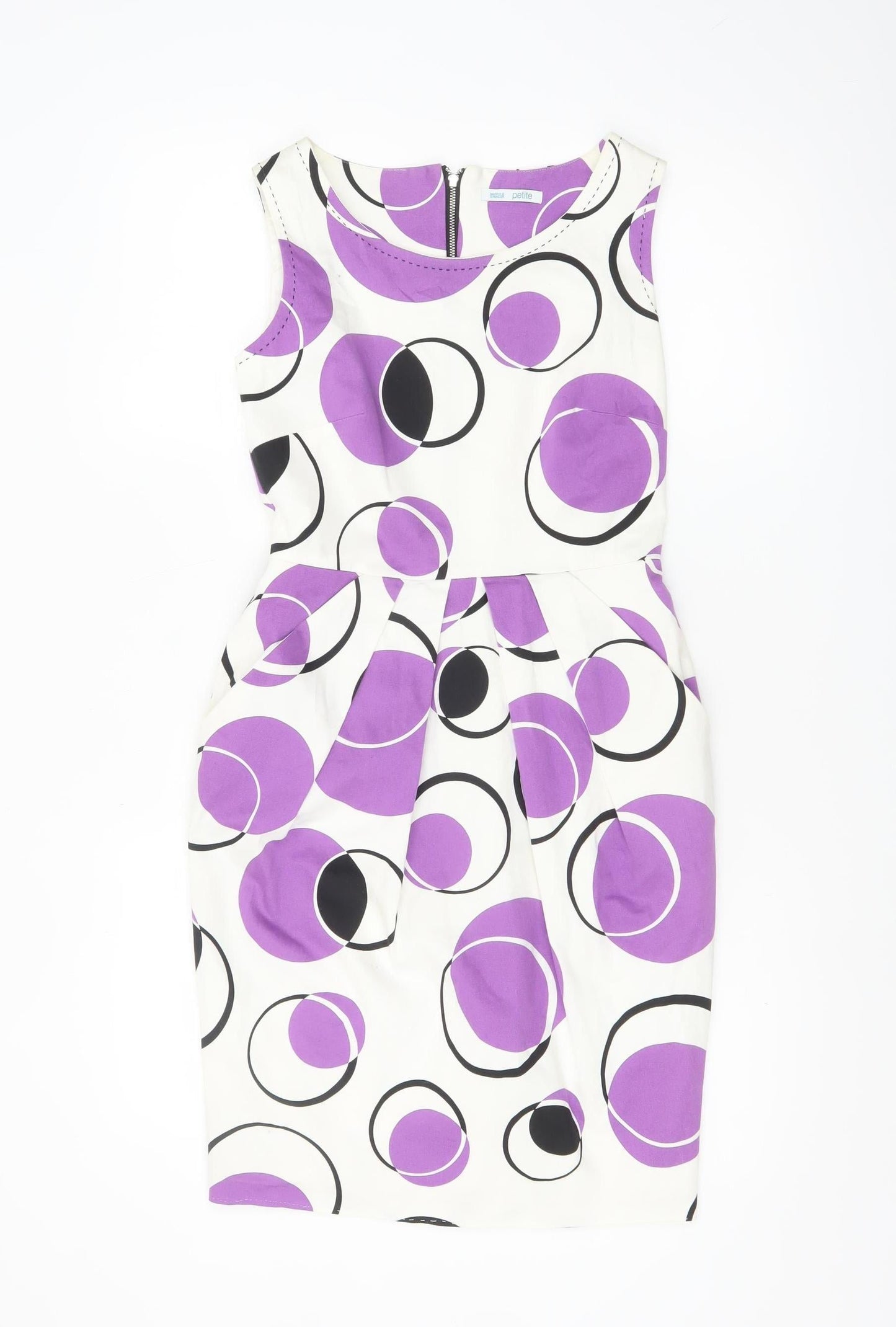 Marks and Spencer Petite Womens Multicoloured Size 8 Sheath Dress