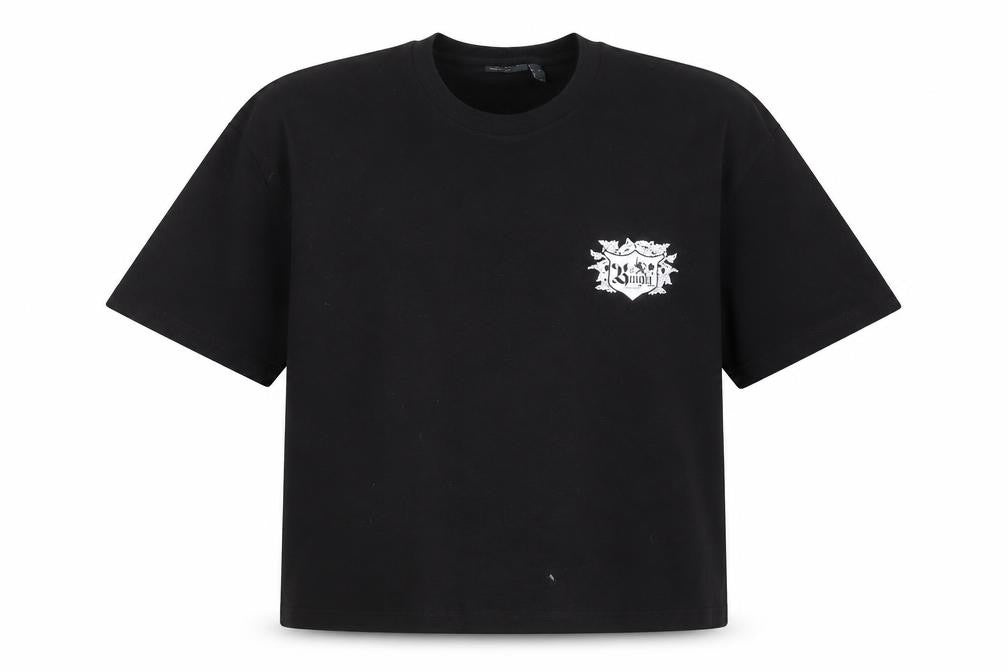 ASOS DESIGN Men's Black Gothic Logo Regular Fit Cotton T-Shirt L