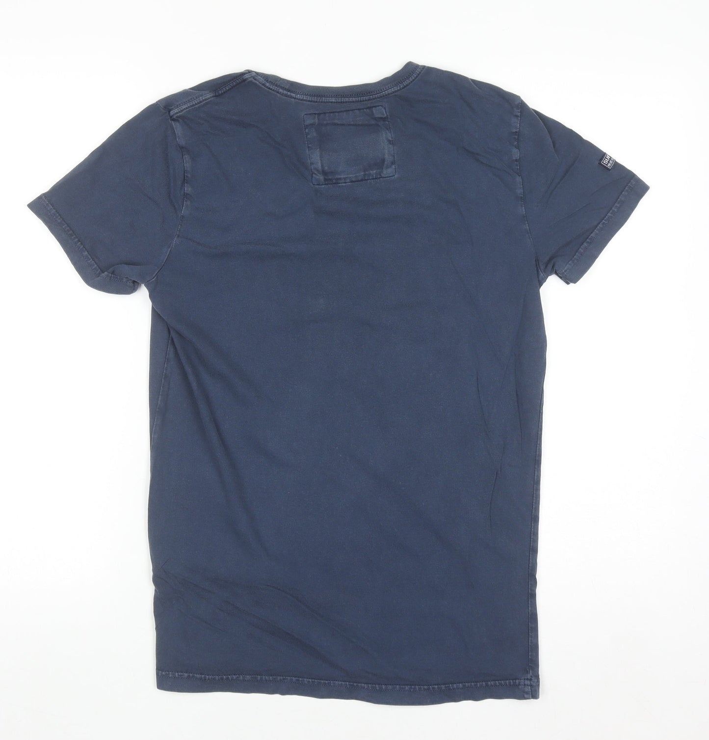 Superdry Men's Blue Heritage Washed Graphic T-Shirt Size S