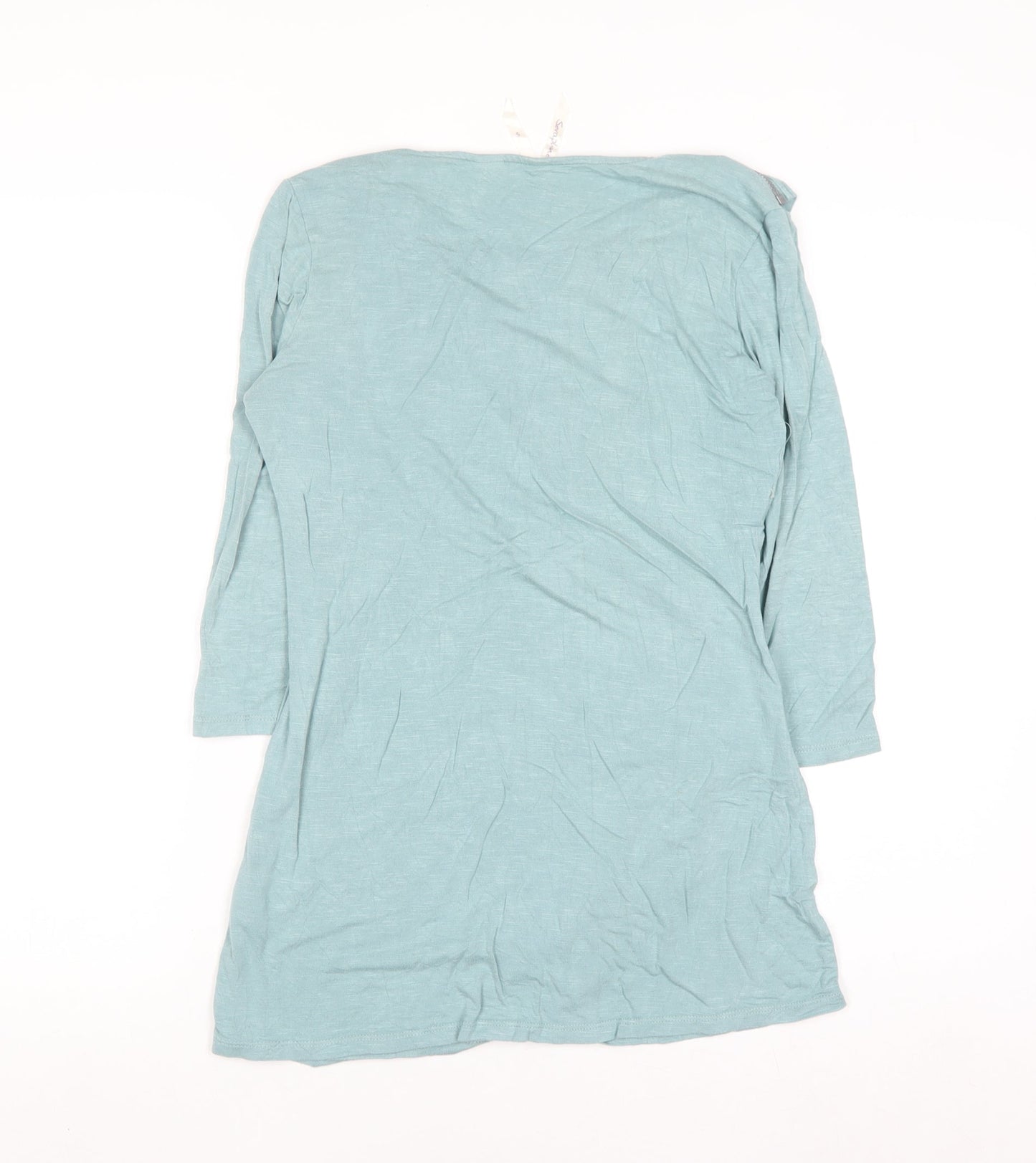 Seraphine Women Blue Wrap Maternity Blouse Size S