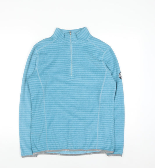 Tog Twenty Four Women's Blue 1/2 Zip Fleece Sweatshirt Size 10