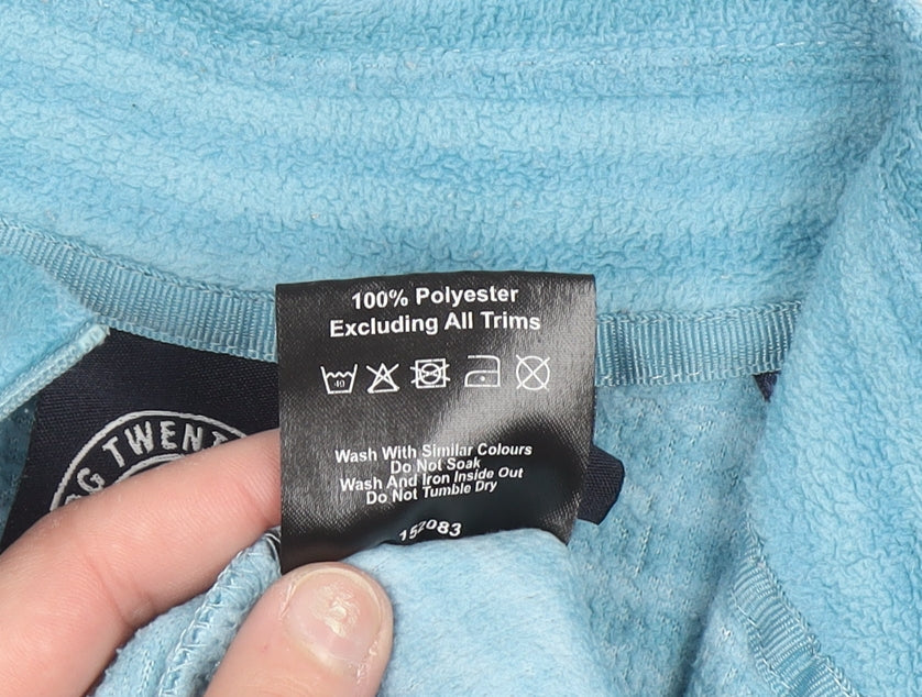 Tog Twenty Four Women's Blue 1/2 Zip Fleece Sweatshirt Size 10