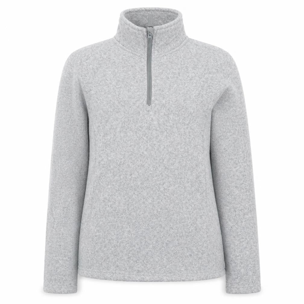 Mountain Warehouse Women Grey 1/4 Zip Fleece Sweatshirt UK 12