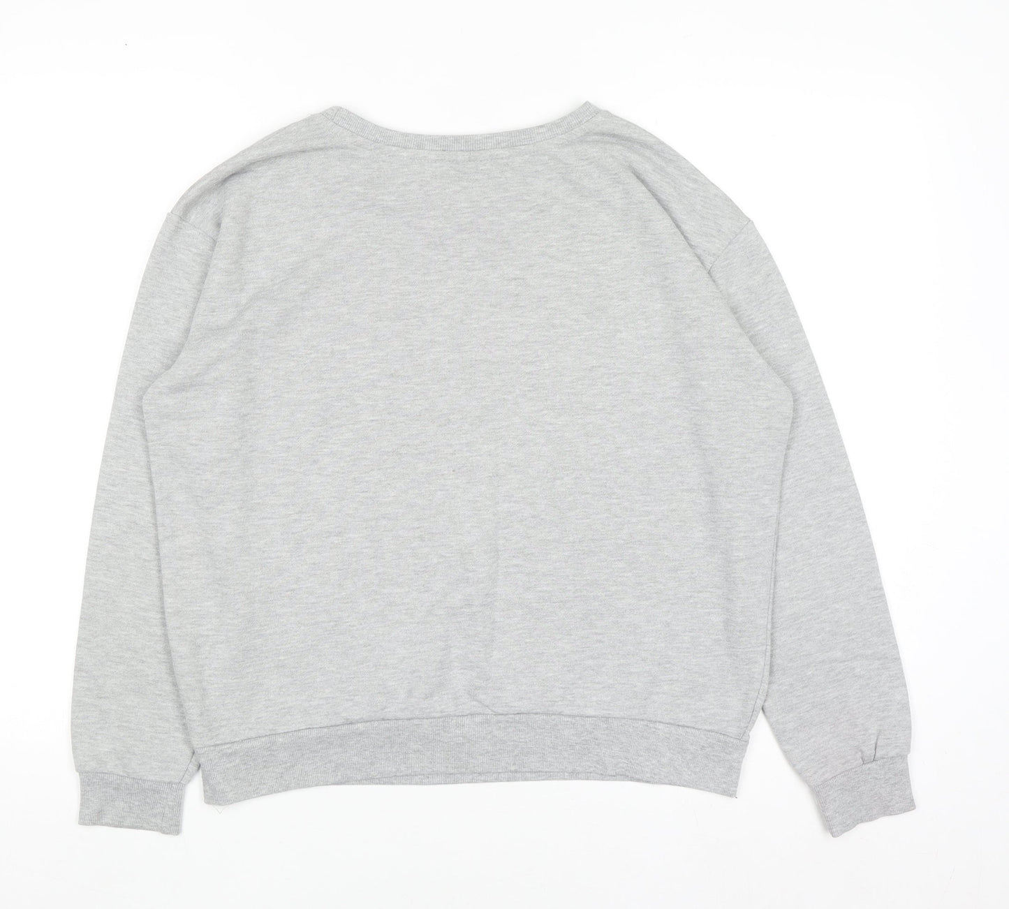Atmosphere Women's Grey 'You.Me.Oui' Slogan Pullover Sweatshirt Size 16