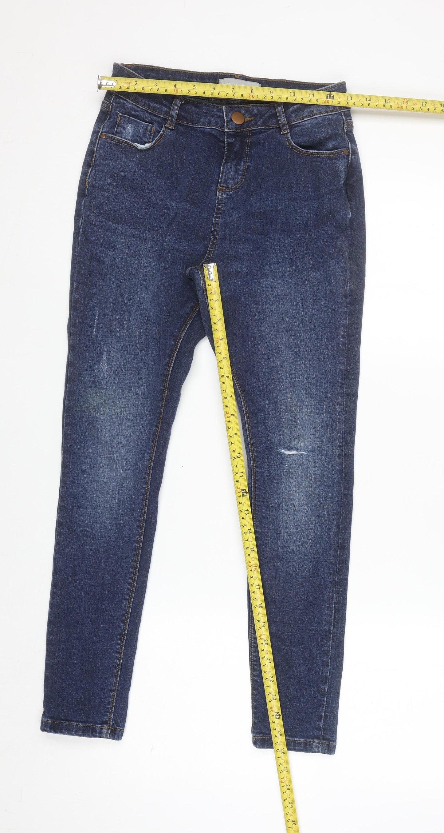 Dorothy Perkins Women's Blue Skinny Jeans Size 8 Slim Fit
