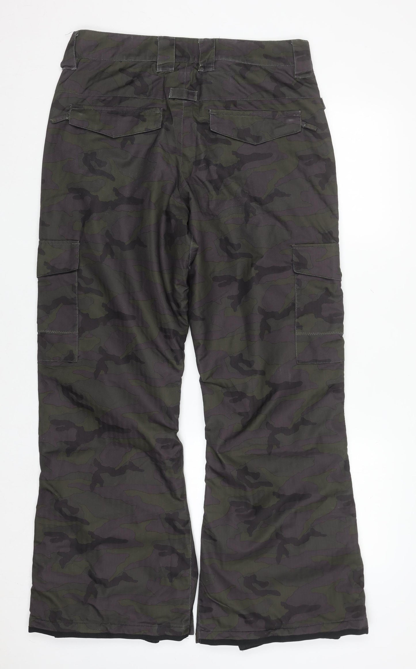DC Mens Camouflage Green Cargo Snow Pants Waterproof M