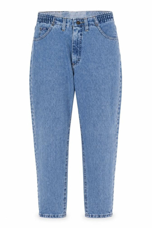 Lee Women's Blue High Rise Mom Jeans Size 6 Relaxed Fit Denim
