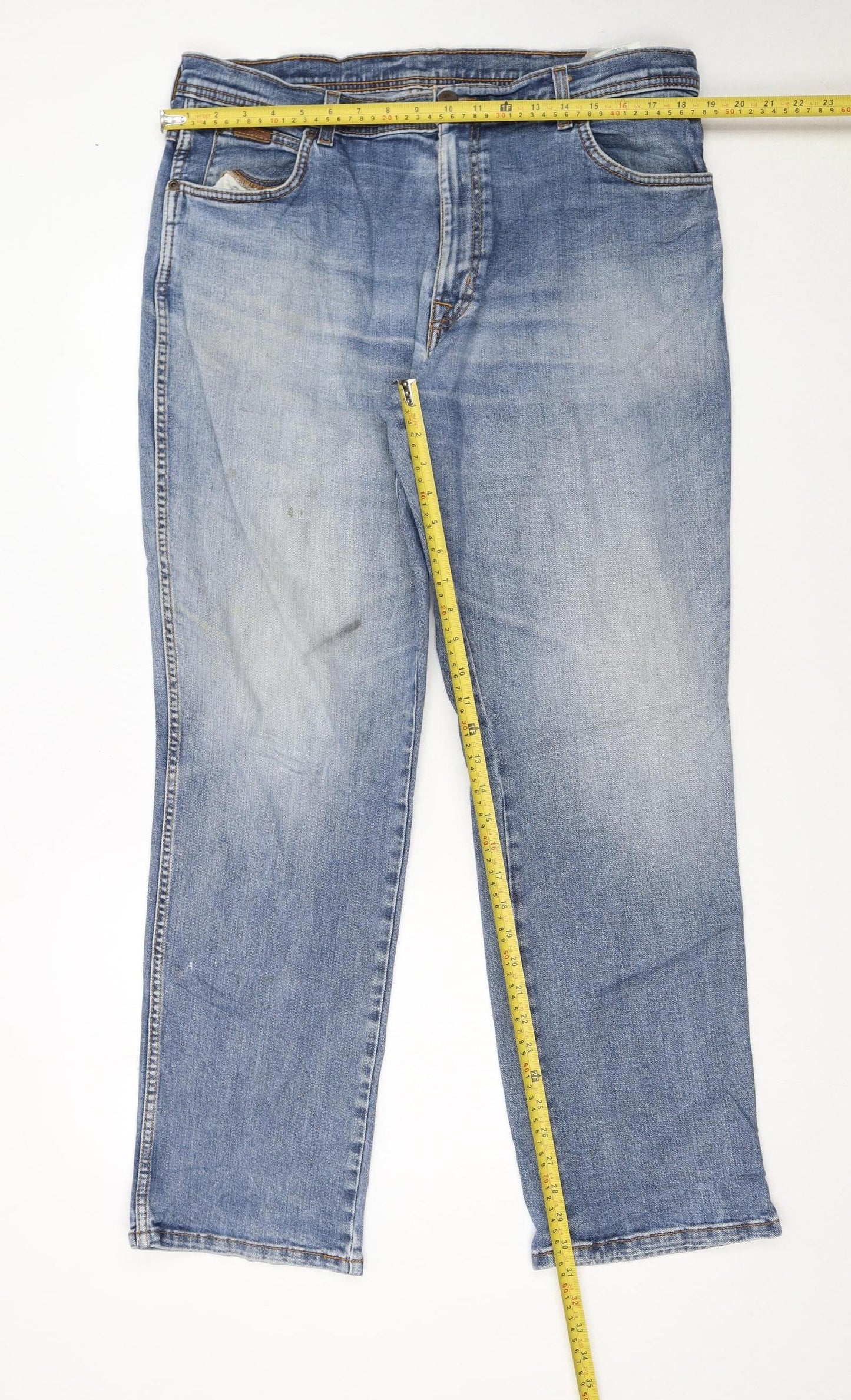 Wrangler Men's Blue Texas Stretch Straight Jeans W38 L32