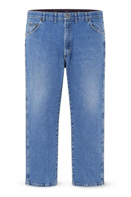 Wrangler Men's Blue Denim Straight Leg Jeans 44x30 Big & Tall