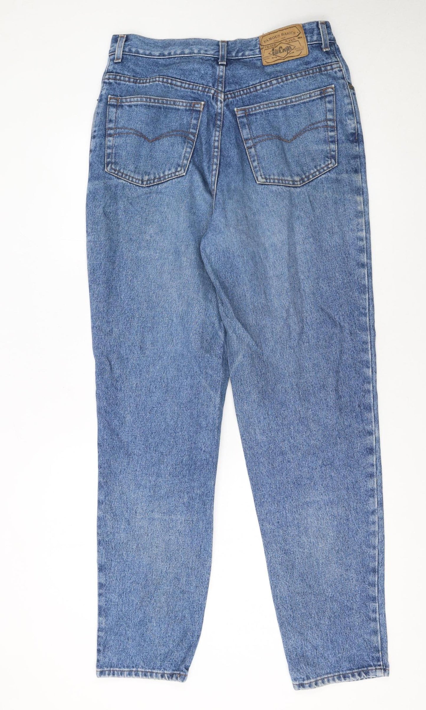 Lee Cooper Womens Blue 16 High Rise Mom Jeans 100% Cotton Denim