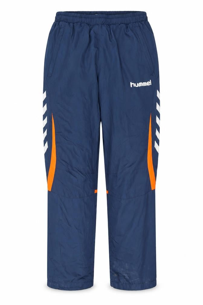 Hummel Men's Blue Track Pants L Elastic Waist Sports Trousers