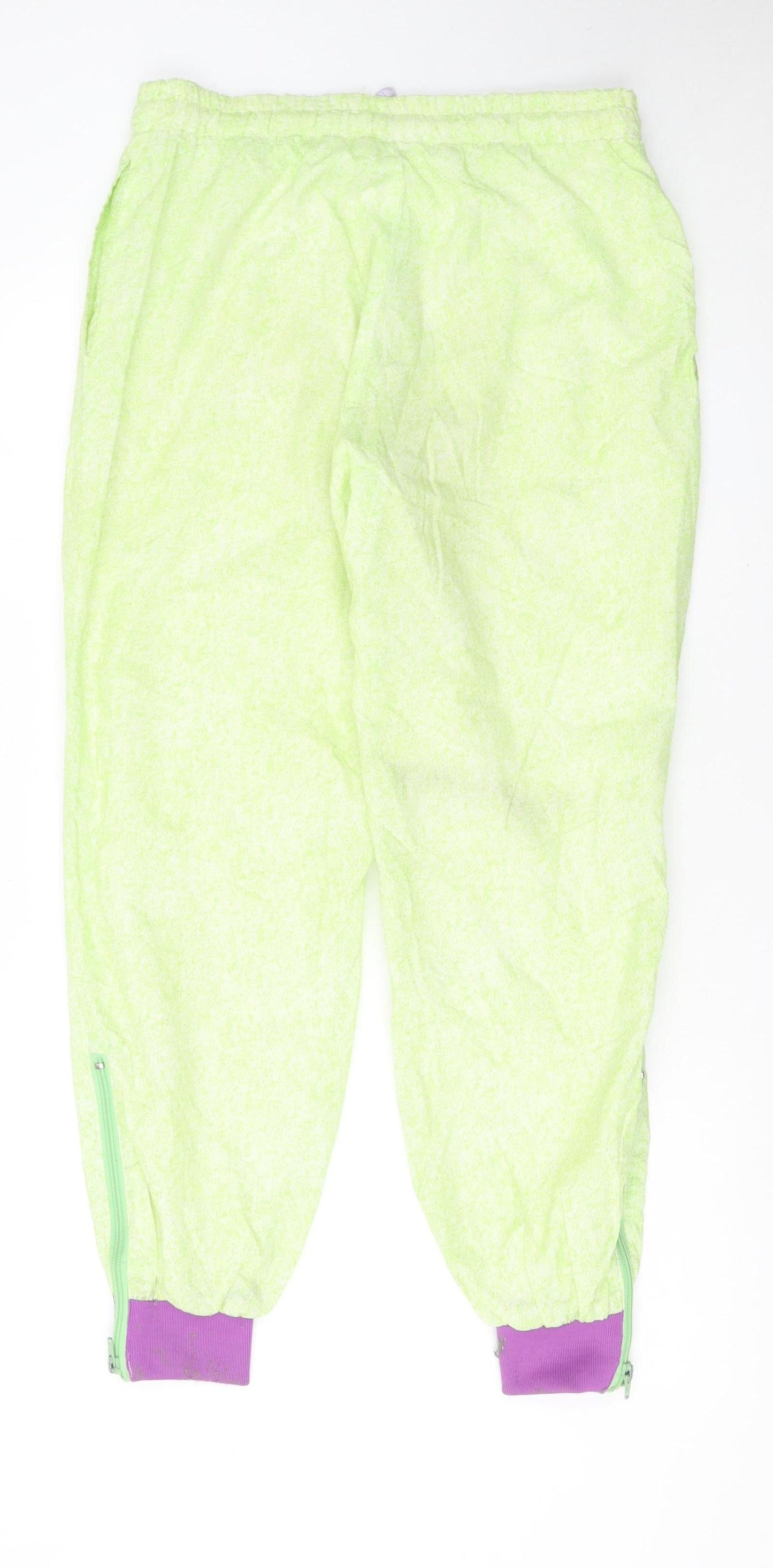 Kappa Women's Green Jogger Trousers Small 100% Polyamide Made in Italy