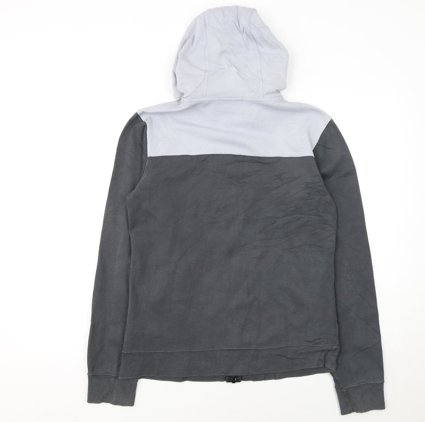 Nike Women’s Grey Full Zip Hoodie Small Cotton Blend Lined