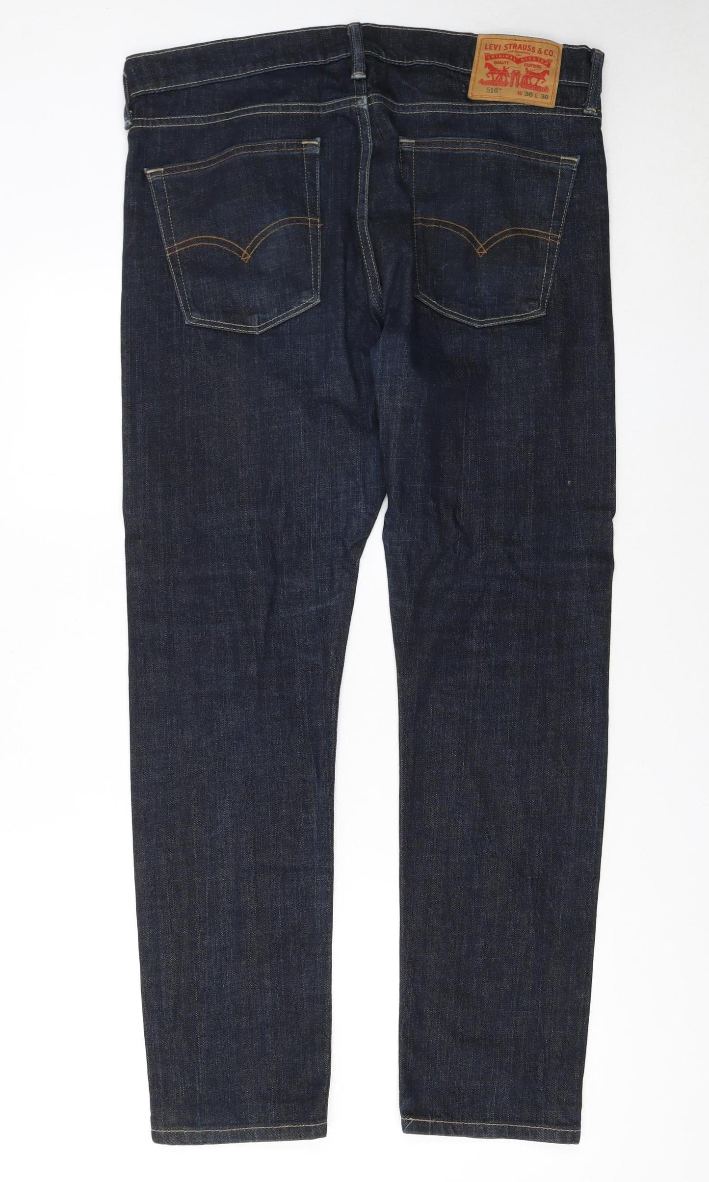 Levi's 510 Men's Blue Skinny Jeans W36 L30 Denim Classic Fit
