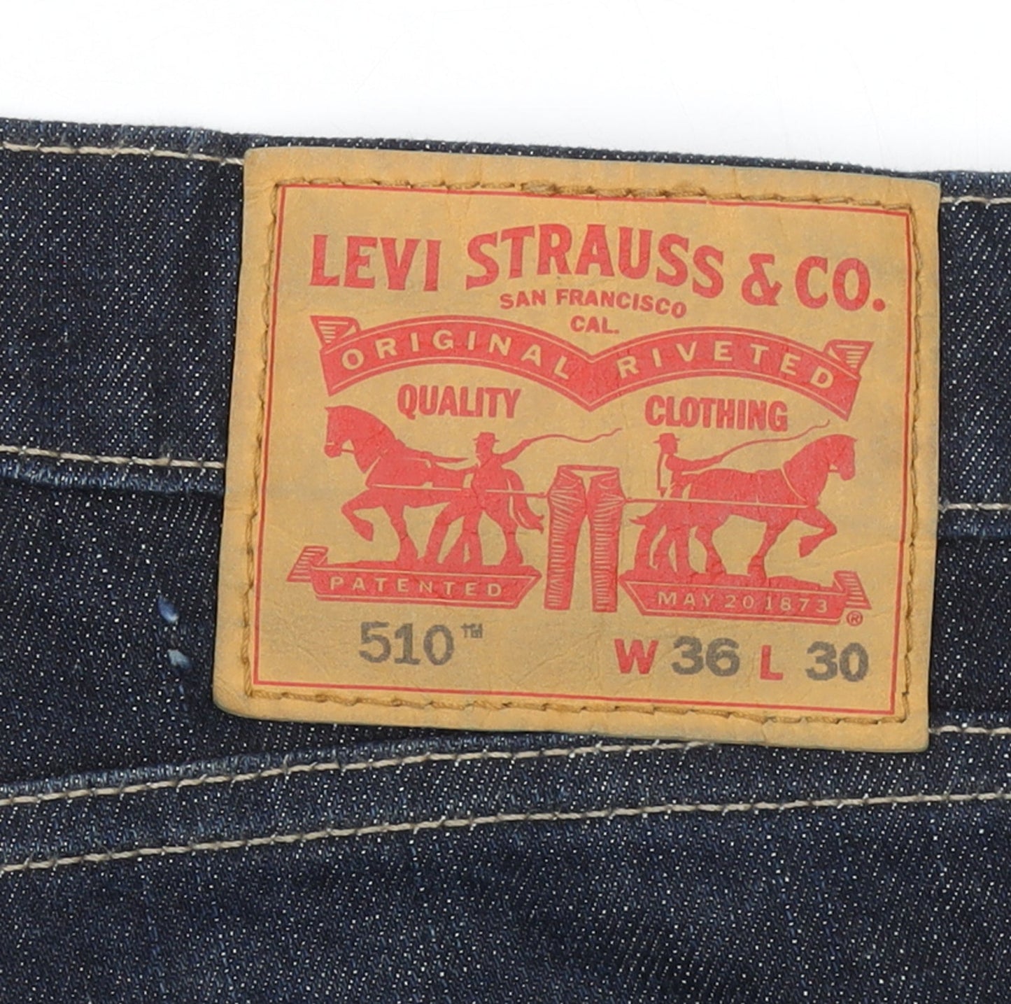 Levi's 510 Men's Blue Skinny Jeans W36 L30 Denim Classic Fit
