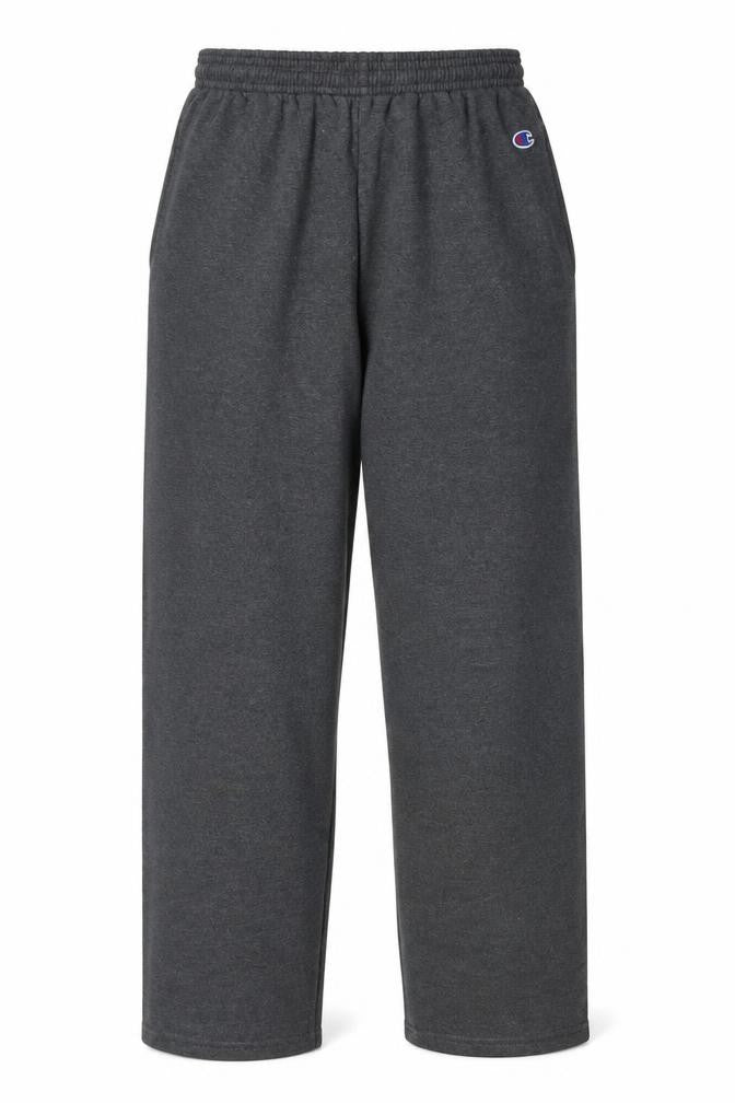 Champion Women's Grey Sweatpants M Elastic Waist Fleece Trousers